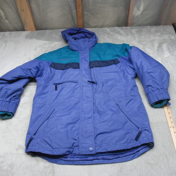 Columbia Jackets & Blazers - Columbia Jacket Women Small Blue Insulated Rain Wind Winter Removable Liner 3in1